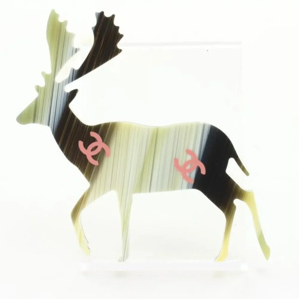 Chanel 01A Reindeer CC Brooch Deer Motif 20ck76s